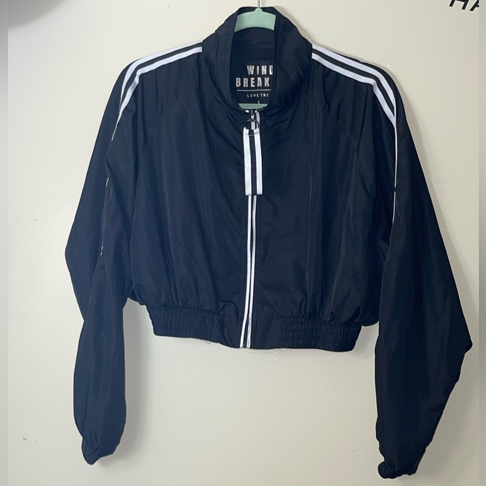 Fashion Nova Cropped Windbreaker Jacket